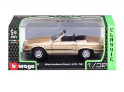 Bburago Mercedes Benz 450 SL 1:32 (1977) zlatá